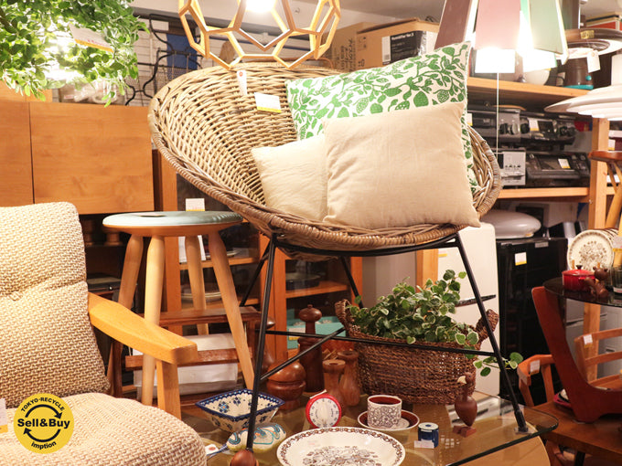 ジャーナルスタンダード ファニチャー journal standard furniture モントークチェア Montauk chair ラタン アイアンレッグ  ～アメリカ東海岸のゆったりとリラックスした雰囲気～ 【 買取と販売とレンタルのお店 】