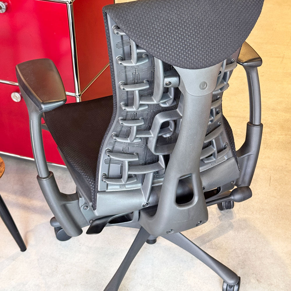 ハーマンミラー Herman Miller エンボディチェア デスクチェア オフィスチェア ジェフ・ウェバー ビル・スタンフ シンク ファブリック ブラック 2013年製～ワークチェアは作業時間の背景になる～