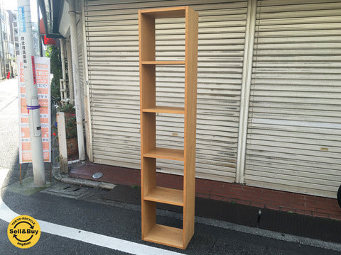 無印良品 MUJI スタッキングシェルフ 1列5段 オーク材 ～ お部屋に応じて好きな形に！自由度の高いアイテム。 【買取と販売とレンタルのお店】