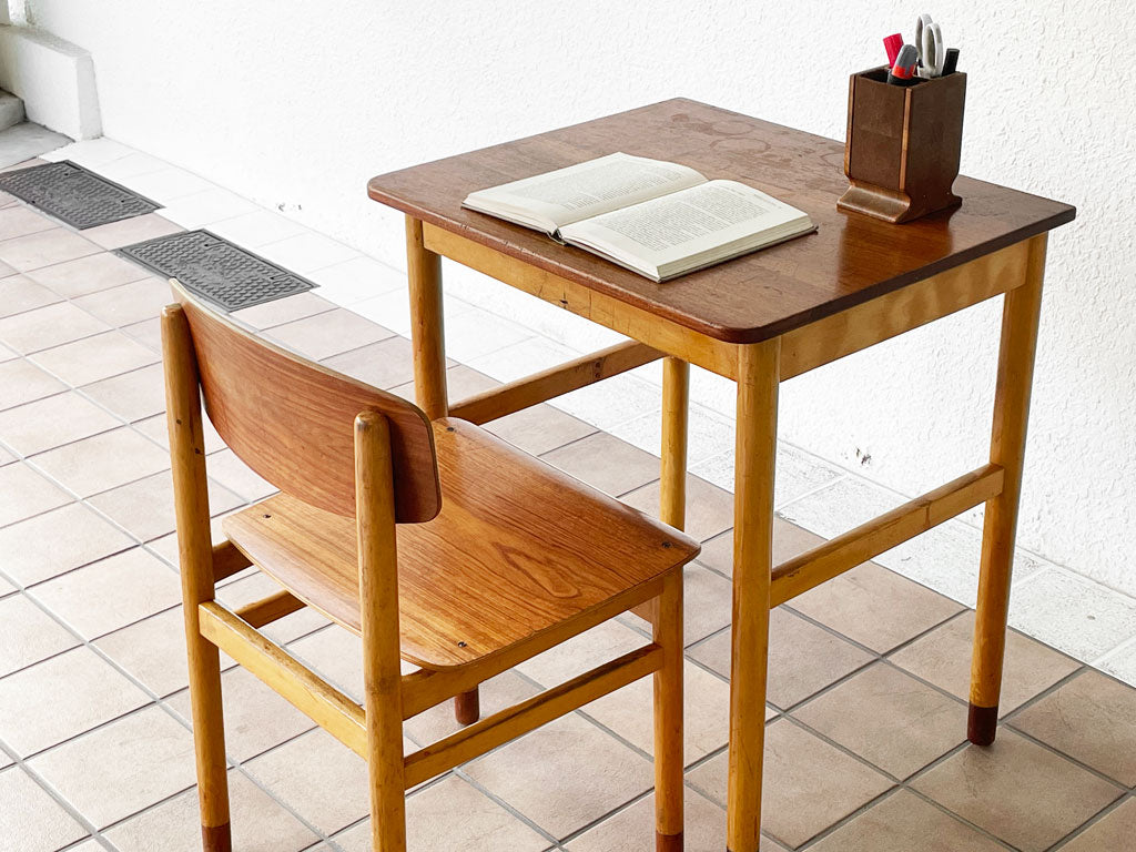 Kvetny＆Sonners スクールデスク＆チェア ビーチ 北欧 デンマーク ビンテージ ～ 学びの為のデザイン ～