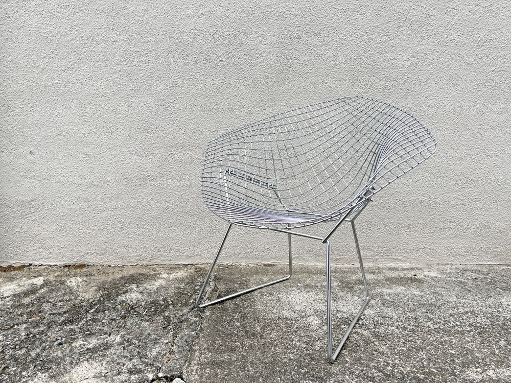 ノル Knoll ダイヤモンドチェア Diamond Chair フルカバーリング グレー ハリー ベルトイア Harry Bertoia ミッドセンチュリー ～美しさに座る～