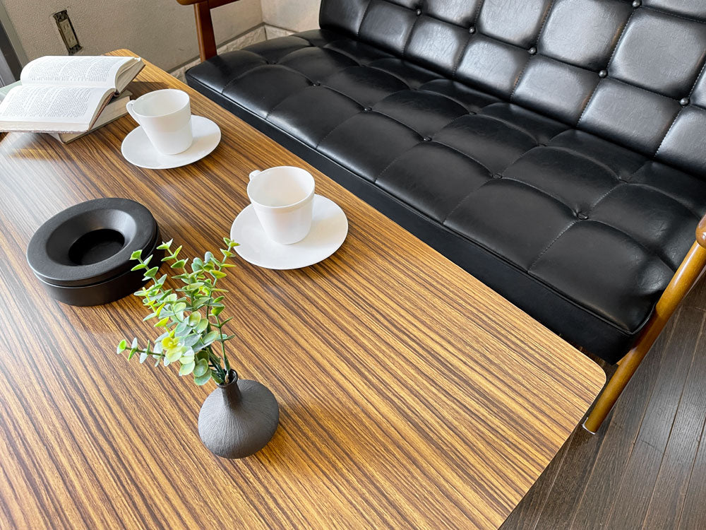 カリモク60 karimoku60 リビングテーブル 大 ウォールナットカラー メラミントップ W119cm レトロモダン ミッドセンチュリー ～だからこその使い方～