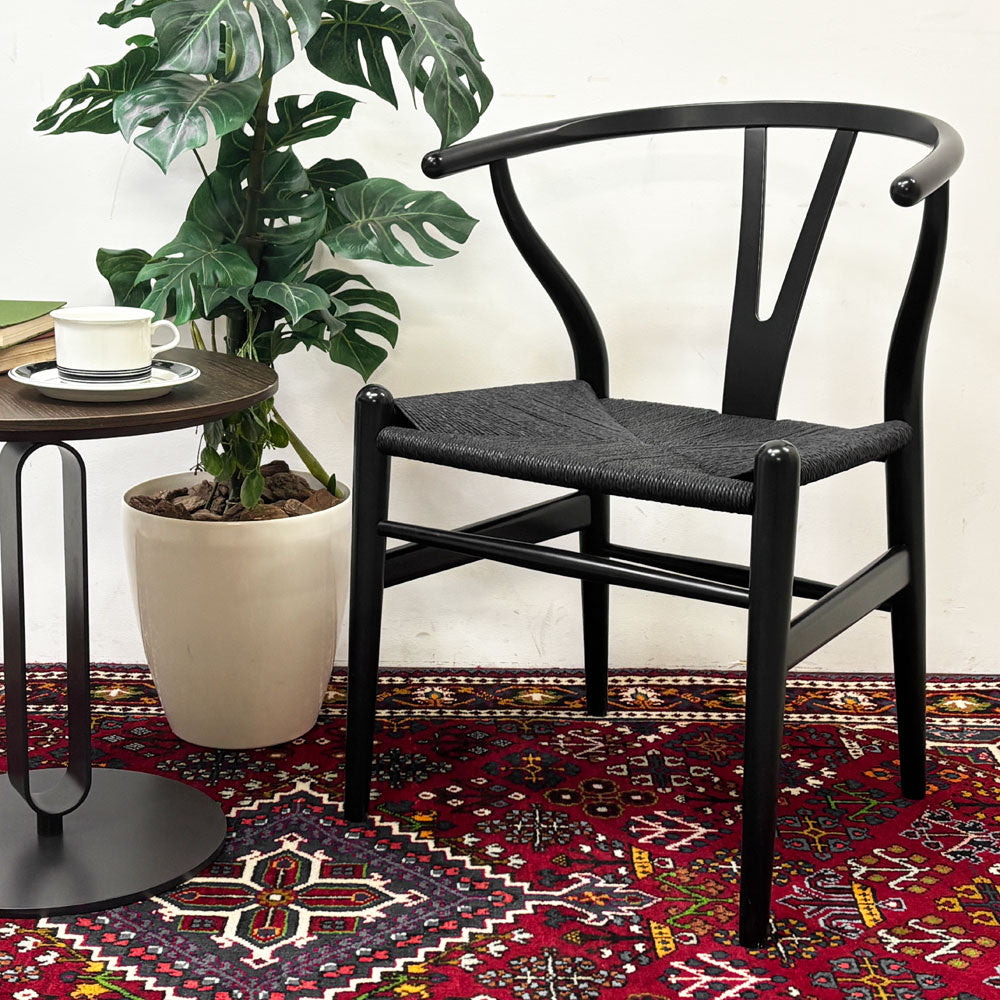カールハンセン＆サン Carl Hansen & Son CH24 Yチェア 日本仕様サイズ ブラックラッカー×ブラックペーパーコード ハンス・J・ウェグナー ビーチ材 北欧 デンマーク ～まどろみの分岐点～