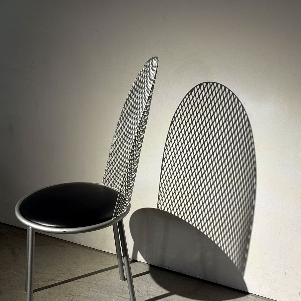 カッシーナ Cassina Interdecor ハル2チェア HAL2 クッションシート エキスパンテッドメタル 倉俣史朗 1987年 ポストモダン 希少 ビンテージ ～鉄網のリリシズム～