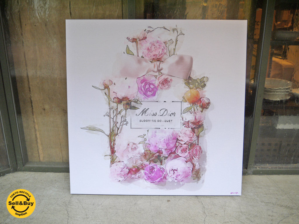オリバーガル Oliver Gal ブーケ BOUQUET ミスディオール miss dior 83.8cm×83.8cm ファブリックアートボード 　中古品 買い取りしました！ 自由が丘店 出張買取もお任せください。