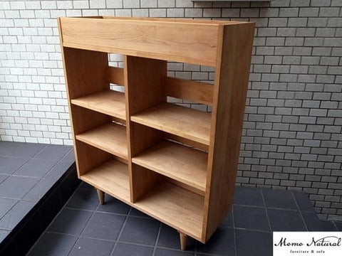 Momo natural モモナチュラル アルダー材 コモ シェルフ M ～　アルダー材のナチュラル感が春の息吹を感じさせてくれます。【買取と販売とレンタルのお店】