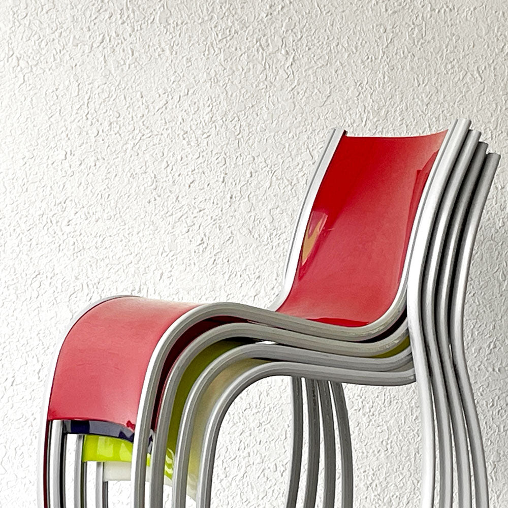 カルテル Kartell FPE chair スタッキングチェア ダイニングチェア アルミ ポリプロピレン ロンアラッド イタリアモダン 廃番 4脚～座る前からおしゃれなタイプ～