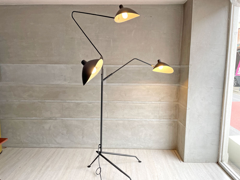 セルジュ・ムーユ Serge Mouille ランパデール トワ ルミエーレ LAMPADAIRE 3 LUMIERES フロアスタンド リプロダクト品 中古品 買い取りしました。