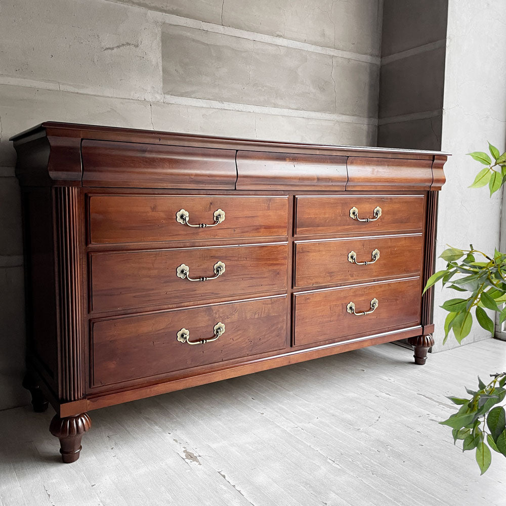 イーセンアーレン ETHAN ALLEN マルケス・ドレッサー Marques Dresser ワイドチェスト サイドボード 抽斗9杯 British Classics US 米国 ～米国の控え目な気品～