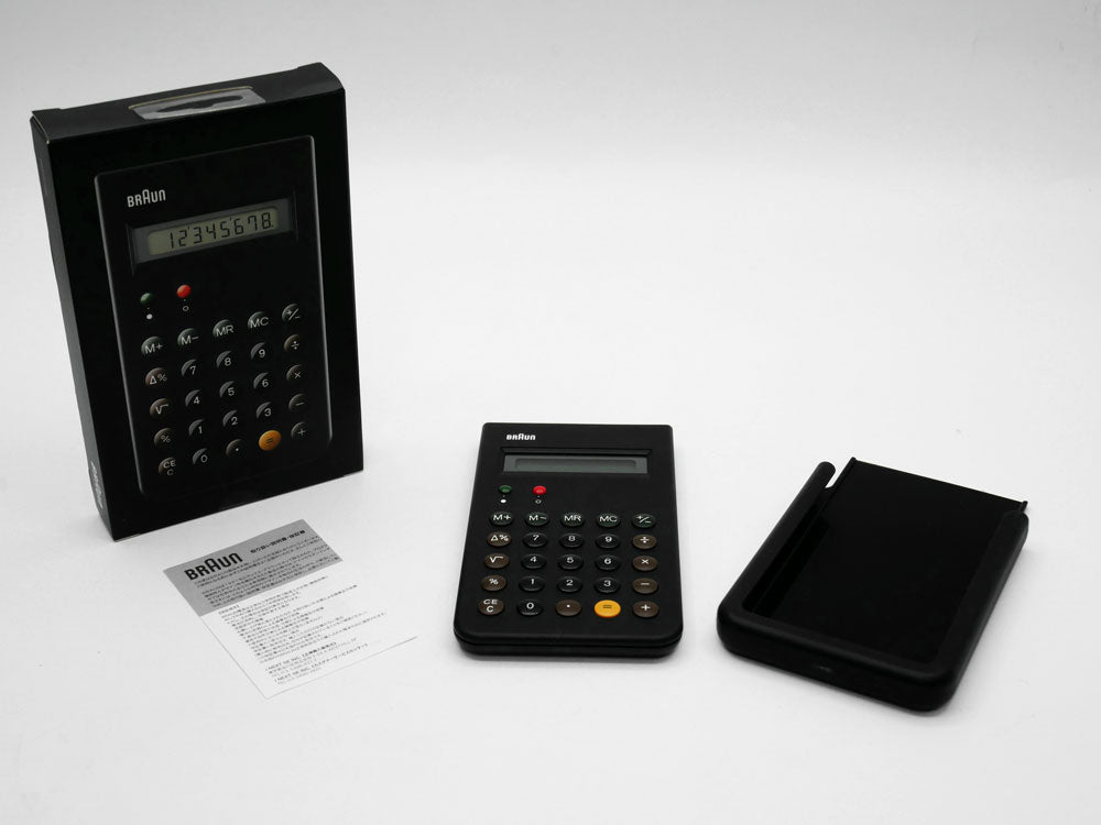 ブラウン BRAUN カリキュレーター 電卓 BNE001BK ブラック 専用カバー＆箱付 ET66 復刻版 ディーター・ラムス Dieter Rams ドイツ 生産終了品 中古品 買い取りしました。
