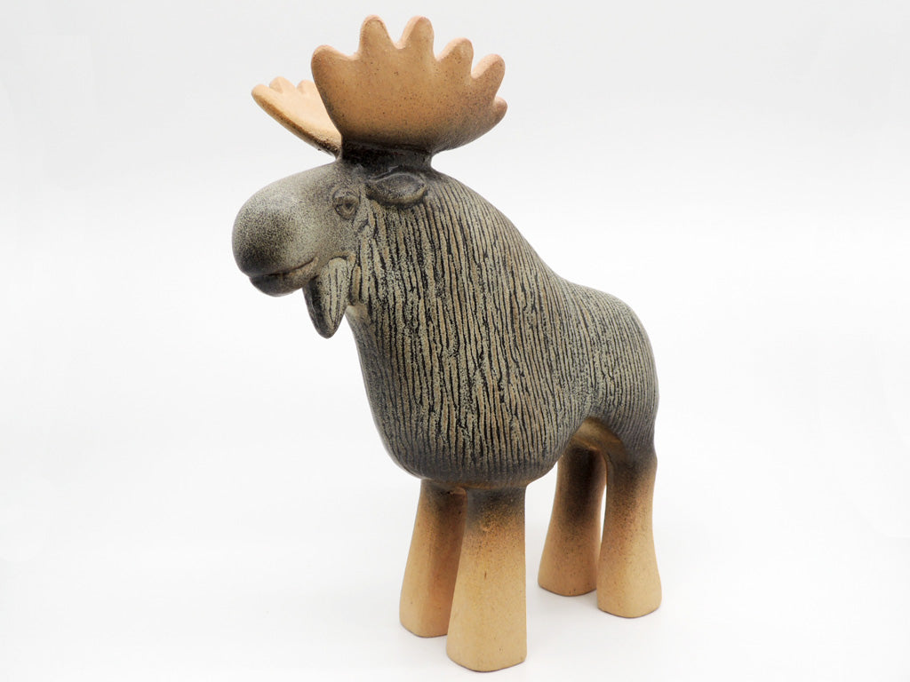 リサ・ラーソン Lisa Larson スカンセン SKANSEN エルク ヘラジカ Lサイズ 復刻 オブジェ 置物   中古品 買い取りしました。