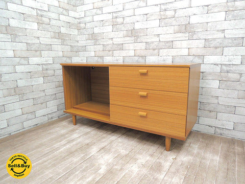 モモナチュラル momo natural パーク parc サイドボード / オープンチェスト チーク材 ～収納＆ディスプレイが楽しめる万能なサイドボード。【買取と販売とレンタルのお店】