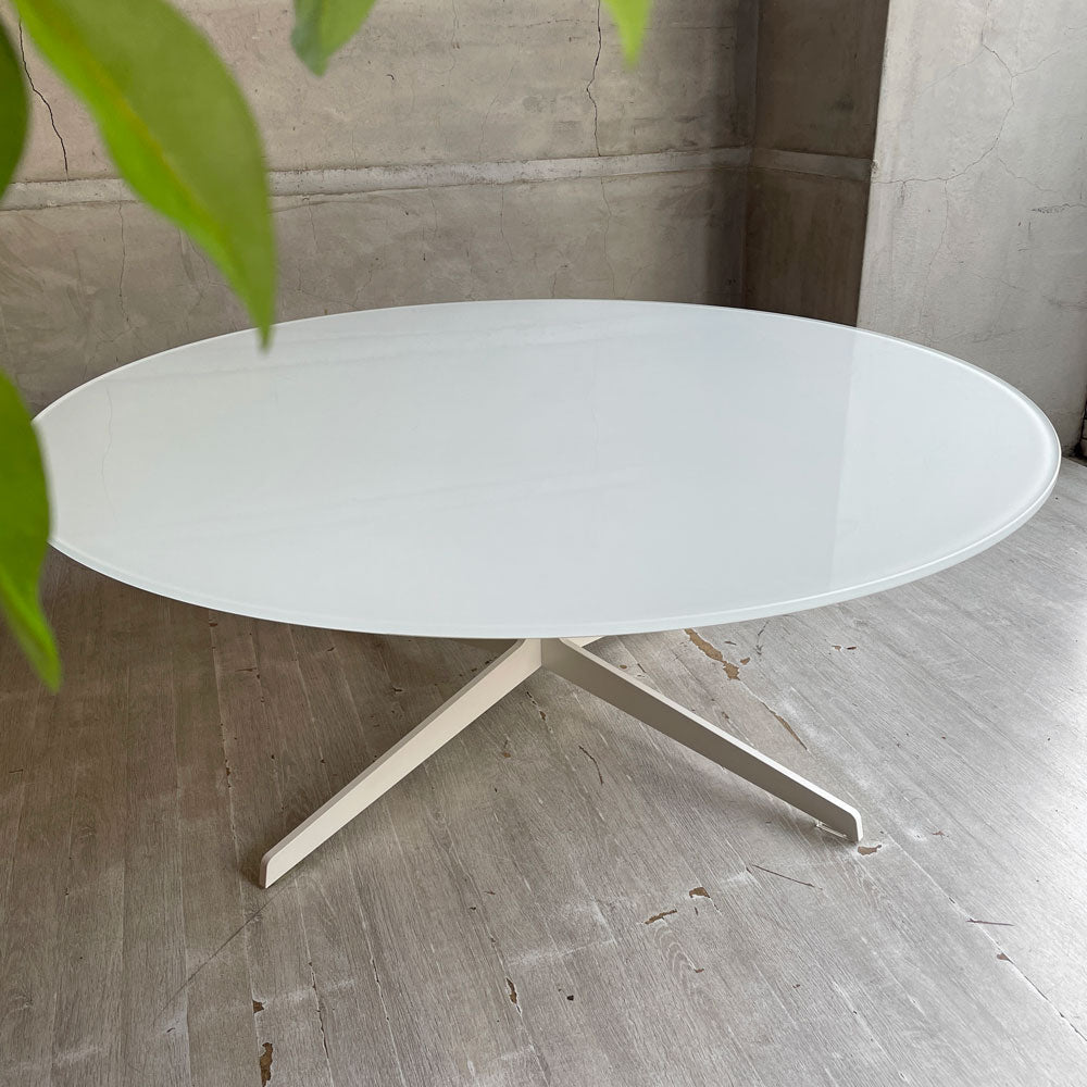 フリッツハンセン Fritz Hansen スペーステーブル SPACE TABLE コーヒーテーブル 100cm イエス＋ラウブ 廃番 定価￥349,800- ～大胆な気品