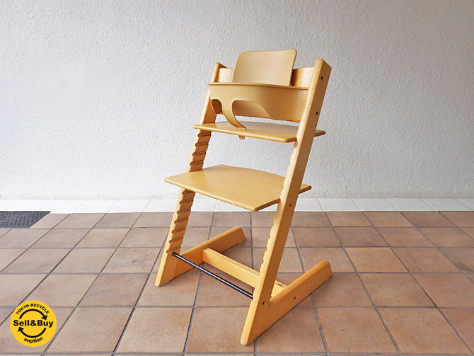 ストッケ STOKKE トリップトラップチェア 新型 ナチュラルカラー ガード付 ベビーチェア 説明書付き 買い取りしました。用賀店 出張買取もお任せ下さい。