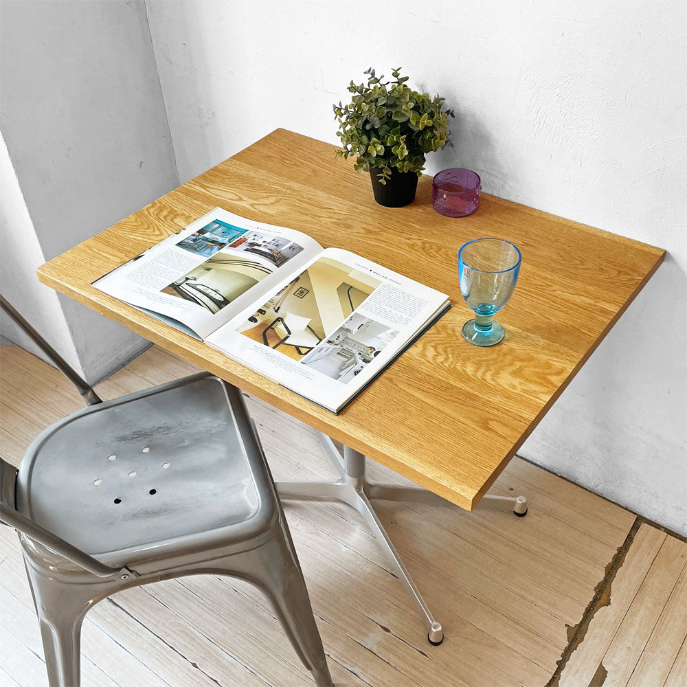 【下北沢店】グリニッチ greeniche カフェテーブル Cafe Table オーク材 Xレッグ ナチュラル 店舗什器 買取させていただきました。