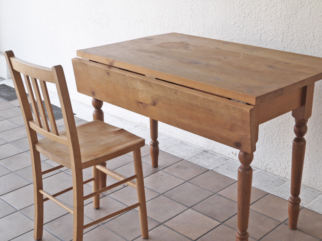 アムス テーブル&チェアーズ ams table&chairs オールドパイン無垢材 バタフライテーブル ＆ ダイニングチェア 中古品 買い取りしました。