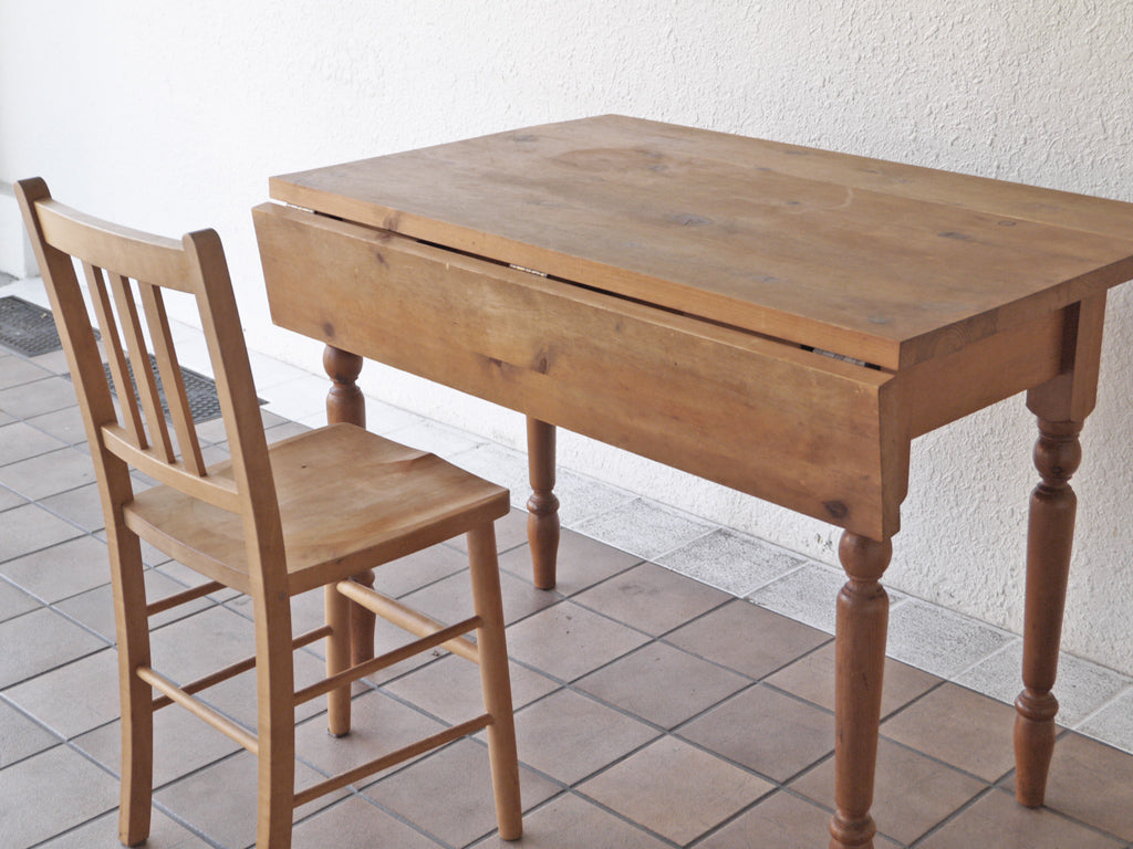 アムス テーブル&チェアーズ ams table&chairs オールドパイン無垢材 バタフライテーブル ＆ チェア ～ パイン材の素材感を楽しませてくれる家具たち ～