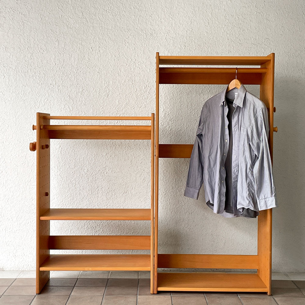 【用賀店】フォルミオ Formio トールシェルフ オープンシェルフ SHELF ワードローブ仕様 フック4個付き H108＆144.5㎝ ビーチ材 北欧 デンマーク 計 2点 買取させていただきました。