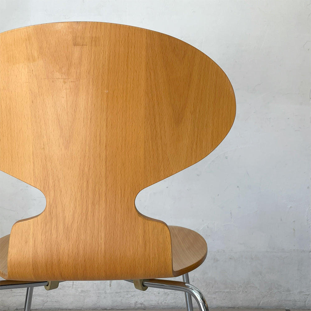 フリッツハンセン Fritz Hansen アントチェア 4本脚 ナチュラルビーチ ラッカー アルネ・ヤコブセン 北欧家具 ～お部屋に咲く恋人～