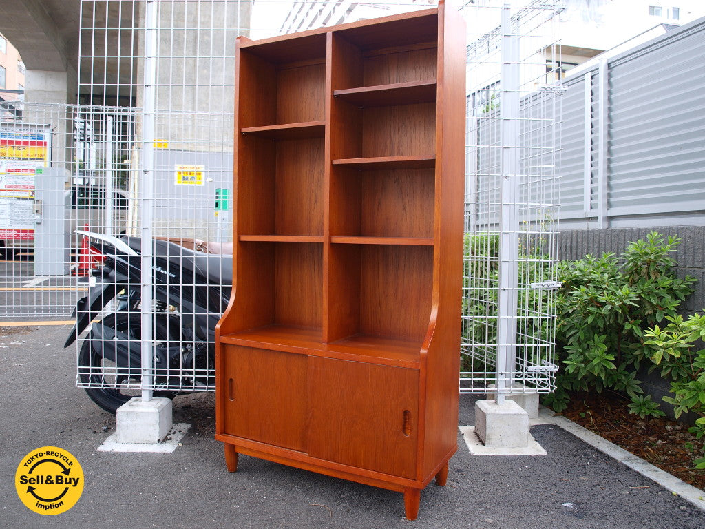 北欧ビンテージスタイル ブックシェルフ Bookshelf 本棚 飾り棚 チーク色 ★中古品 買い取りしました。下北沢店 出張買取もお任せ下さい。