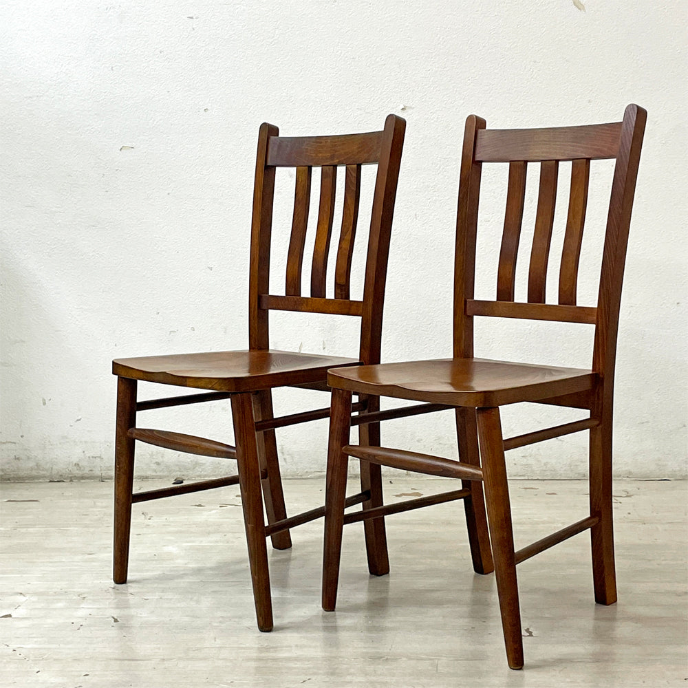 【祖師ヶ谷大蔵店】パシフィックファニチャーサービス P.F.S ミッションチェア MISSION CHAIR ビーチ無垢材 チャーチチェア 廃番 二脚買取させていただきました。