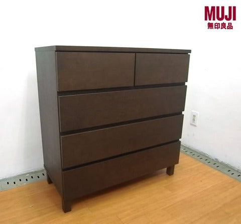 やっぱり使いやすさとインテリアを考えると～無印良品 MUJI タモ材チェスト 4段 スライドレール【買取＆販売＆レンタル】