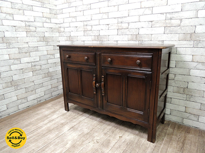 アーコール Ercol オールドコロニアル サイドボード カントリースタイル ビンテージモデル   中古品 買い取りしました。祖師ヶ谷大蔵店 出張買取もお任せ下さい。