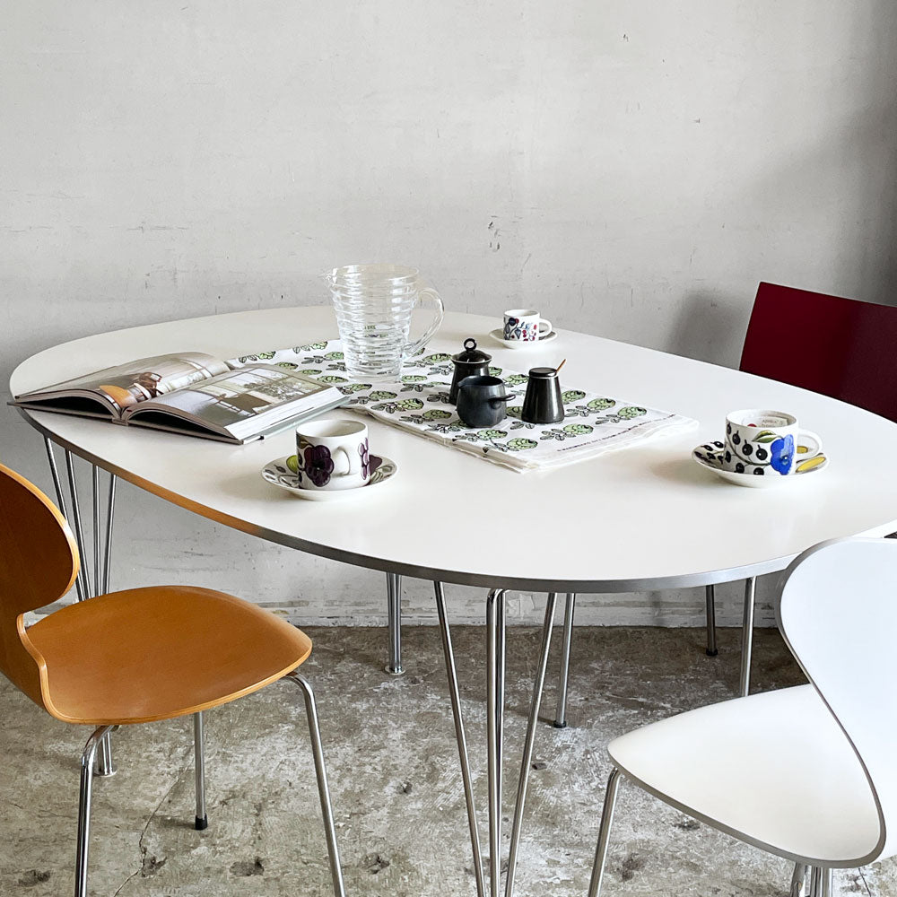 フリッツハンセン Fritz Hansen スーパー楕円 Bテーブル ダイニングテーブル B612 W150×D100cm ピート・ヘイン アルネ・ヤコブセン 北欧家具 ～ 3人寄ればスーパーな知恵 ～