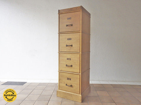 ジャーナルスタンダードファニチャー Journal Standard Furniture ボンド ファイルキャビネット BOND FILE CABINET～ステンシルが魅力のタフなファイルキャビネット。【買取と販売とレンタルのお店】