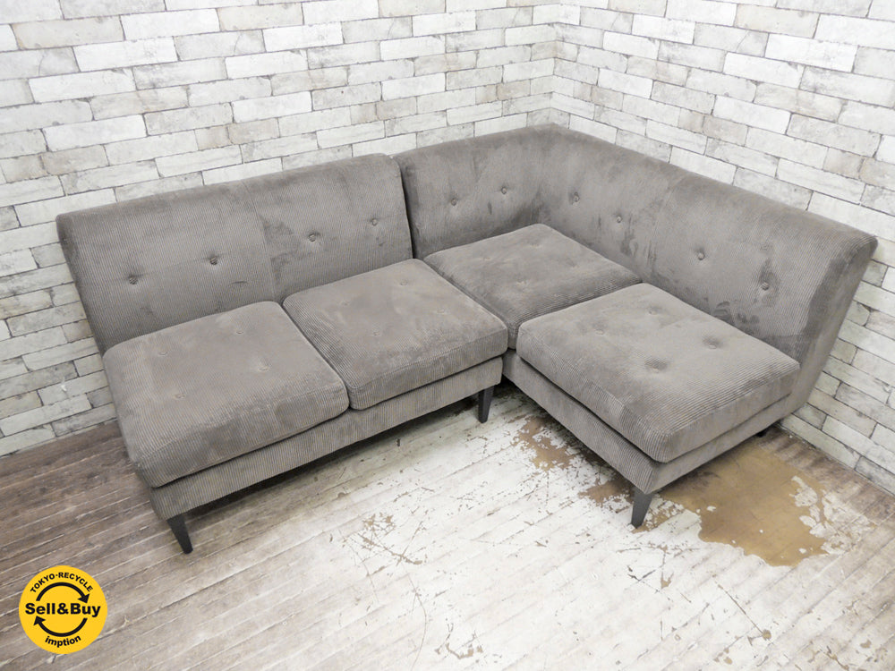 ノットアンティークス Knot antiques グレス ソファ GRESS SOFA 2人掛け コーデュロイ ライオンバーク CRASH GATE取扱い 中古品 買い取りしました。