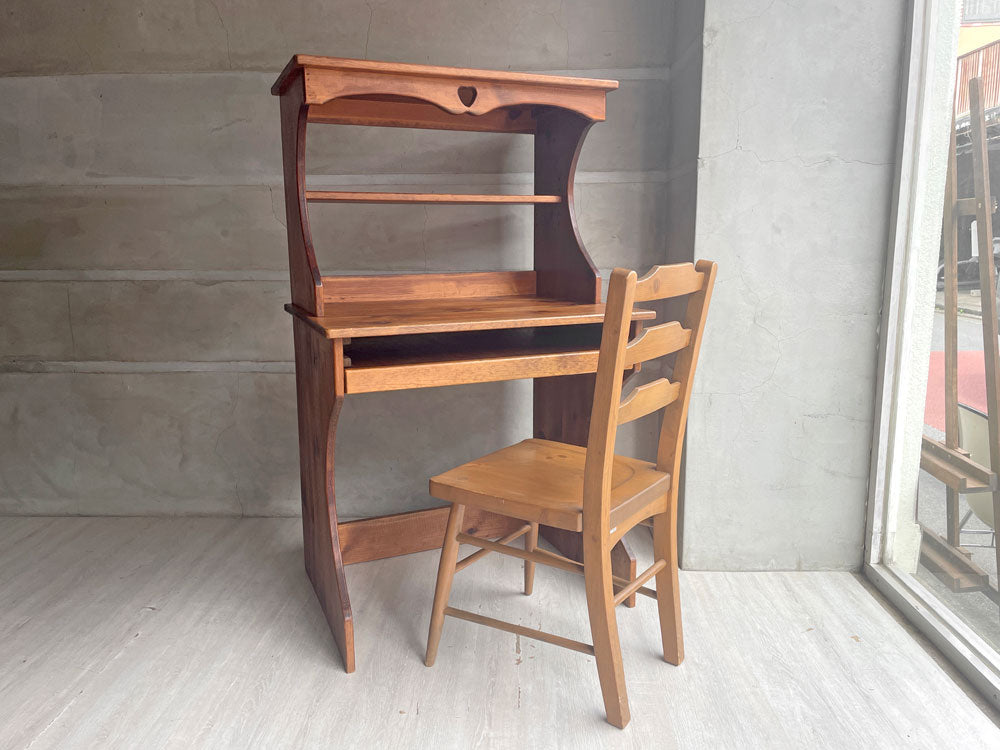アンファン enfant パーソナルデスク＆ダイニングチェア パイン無垢材  中古品 買い取りしました。