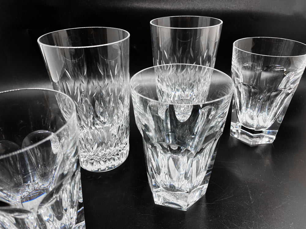 バカラ Baccarat タンブラー クリスタル グラス フランス 計5点 中古品  買い取りしました。