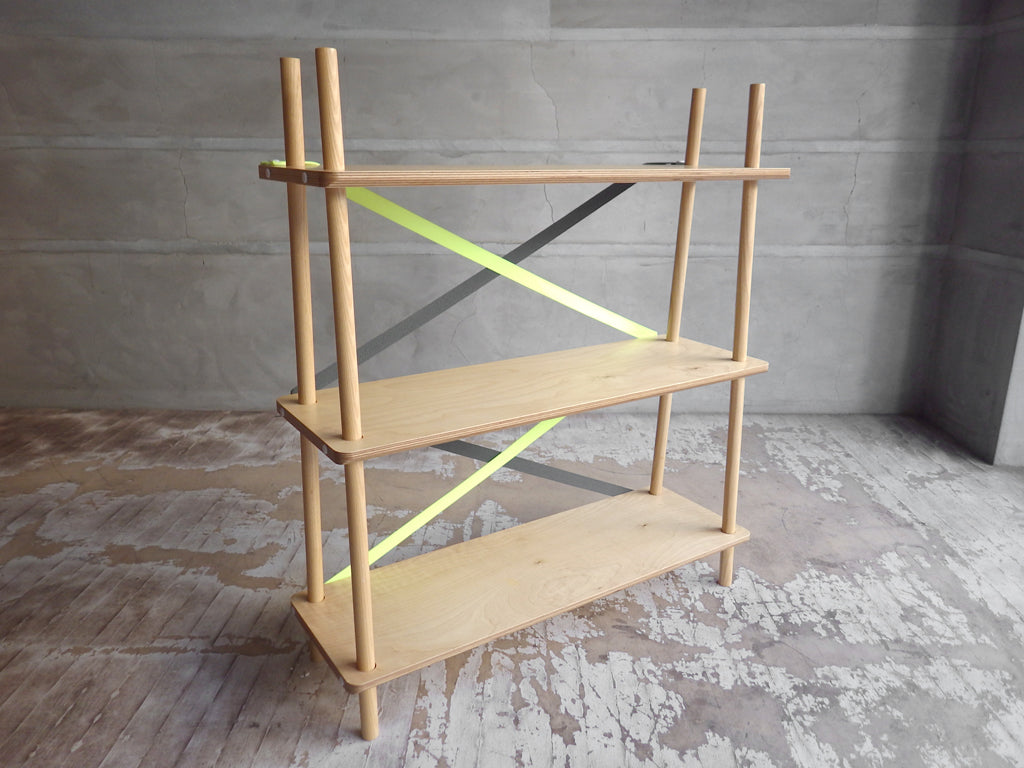 アボード abode ダブルエックス XX 3段オープンシェルフ 松尾直哉 プライウッド ナチュラル 中古品 買い取りしました。