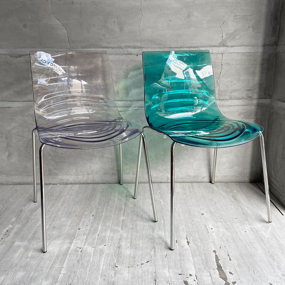 【学芸大学店】カリガリス コヌビア Calligaris connubia ロゥ L'EAU ダイニングチェア アクリル Archirivolto イタリア モダンデザイン 買取させていただきました。