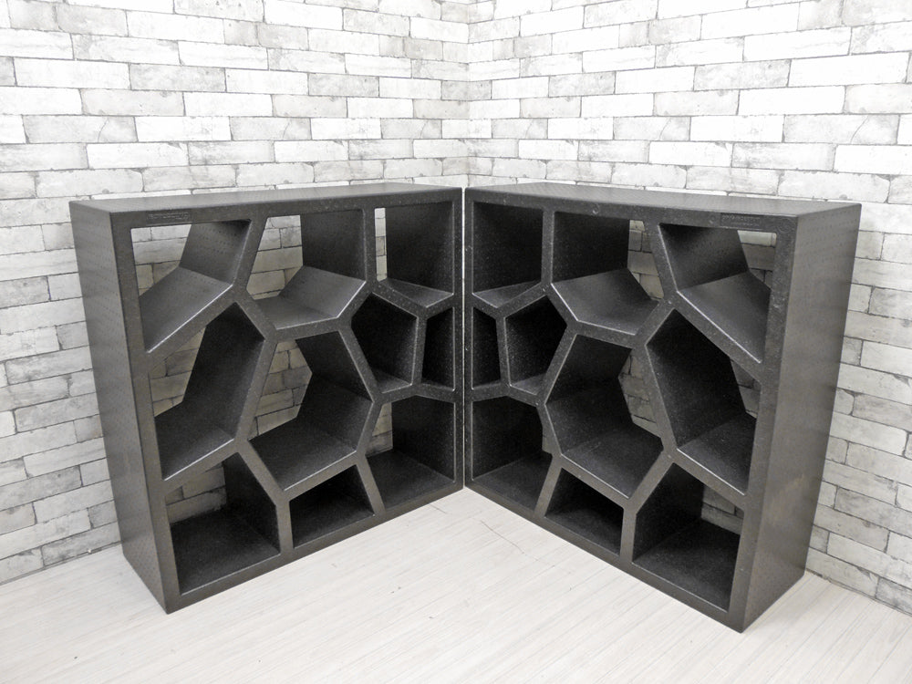 カーサマニア CASAMANIA opus incertum インテリアブックケース Open double-sided bookcase オープンシェルフ 本棚 飾り棚 発泡スチロール製 ×2点 中古品 買い取りしました。