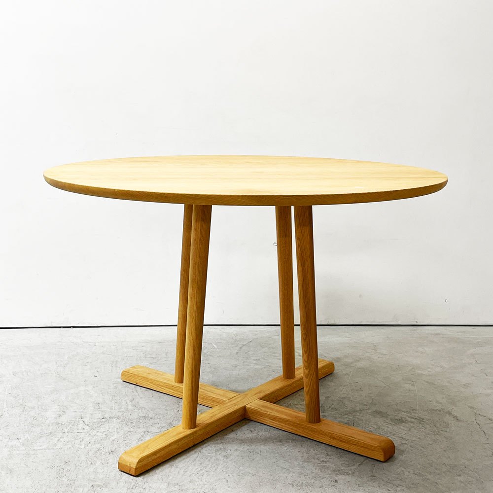 【祖師ヶ谷大蔵店】アクタス ACTUS タイム THYME ダイニングテーブル ラウンド Φ110cm オーク材 定価￥147,400- 買取させていただきました。
