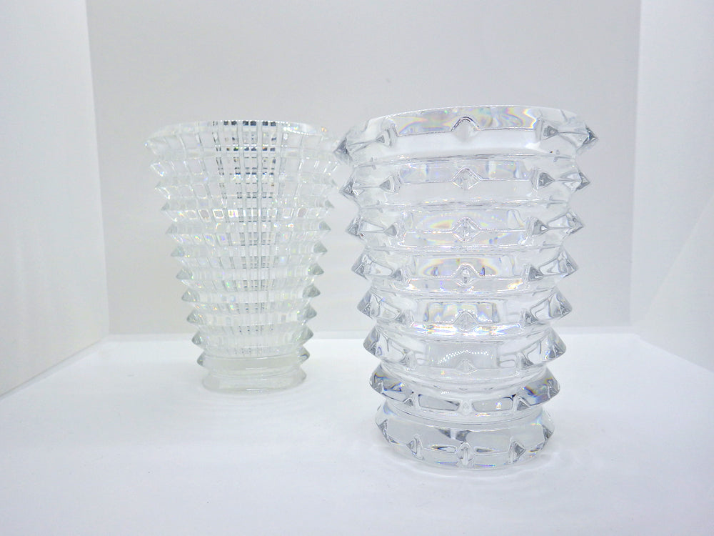 バカラ Baccarat アルルカン ＆ アイ フラワーベース 花瓶 クリア クリスタルガラス フランス 中古品 買い取りしました。