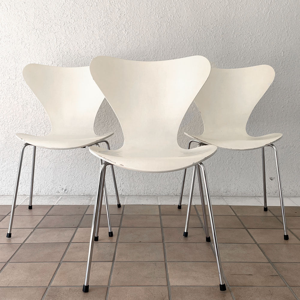 【用賀店】フリッツハンセン Fritz Hansen セブンチェア ホワイトラッカー アルネ・ヤコブセン 買取させていただきました。