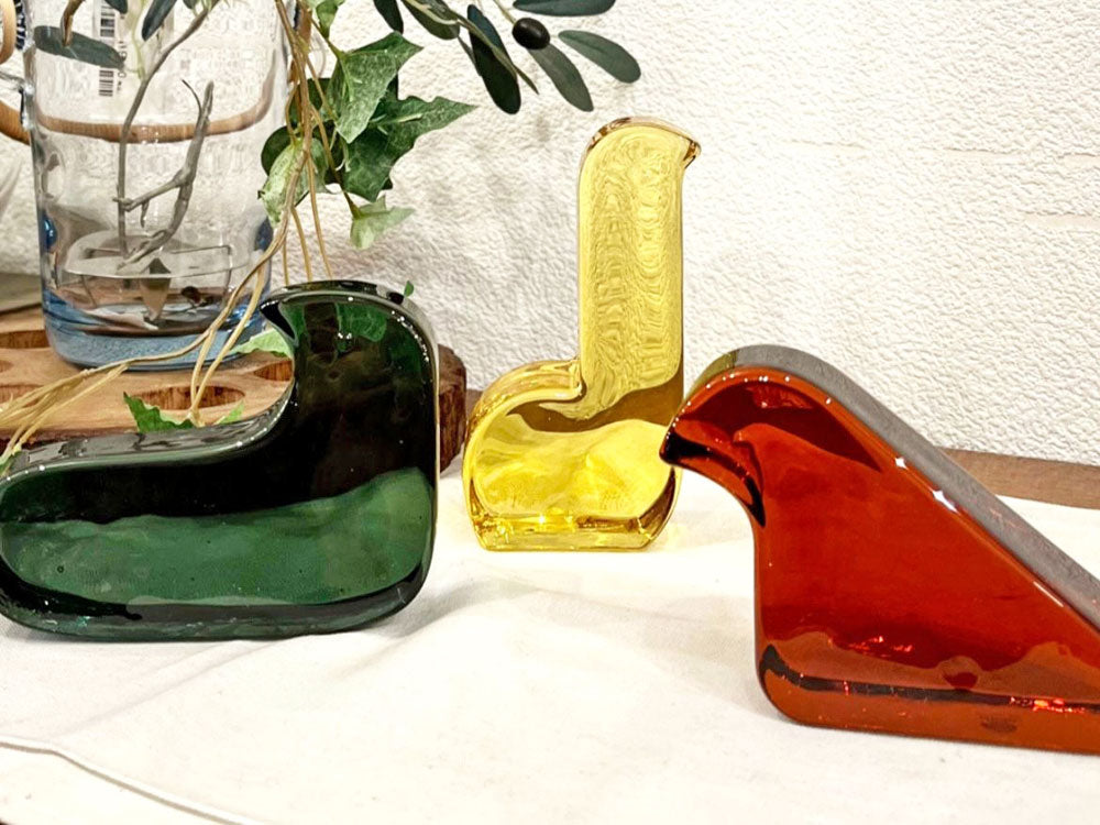 イッタラ iittala × ミナペルホネン mina perhonen ガラスバード オブジェ 置物 ペーパーウェイト 箱付 フィンランド 北欧雑貨 中古品 買い取りしました。