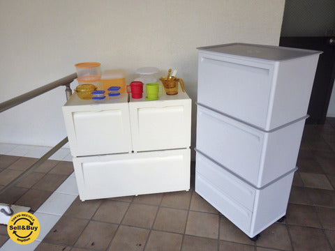 タッパーウェア Tupperware スーパーチェスト ワイド＆スーパーチェスト ミニ＆マルチオーガナイザー ～世界中で愛される、「信頼の証」のタッパーウェア。【買取と販売とレンタルのお店】