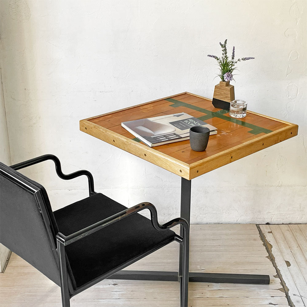 【下北沢店】アクメファニチャー ACME Furniture グランビュー GRANDVIEW TABLE_GYMFLOOR カフェテーブル THE GYMNASIUM チェリー材 スクエア W60cm 買取させていただきました。
