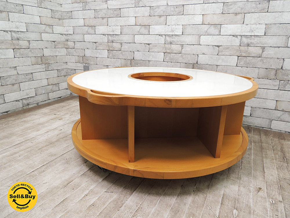 アクタス ACTUS キッズミュージアム  Kids Museum ラウンド テーブル おもちゃ収納 知育家具  中古品 買い取りしました。祖師ヶ谷大蔵店 出張買取もお任せ下さい。