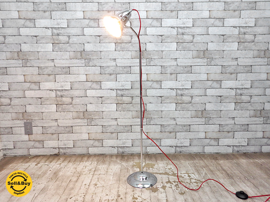 アングルポイズ ANGLEPOISE ドゥオフロワ/DuoFloor フロアライト ドゥオレンジ/Duo Range シリーズ ブライトクローム＋レッドケーブル 中古品 買い取りしました。祖師ヶ谷大蔵店 出張買取もお任せ下さい。