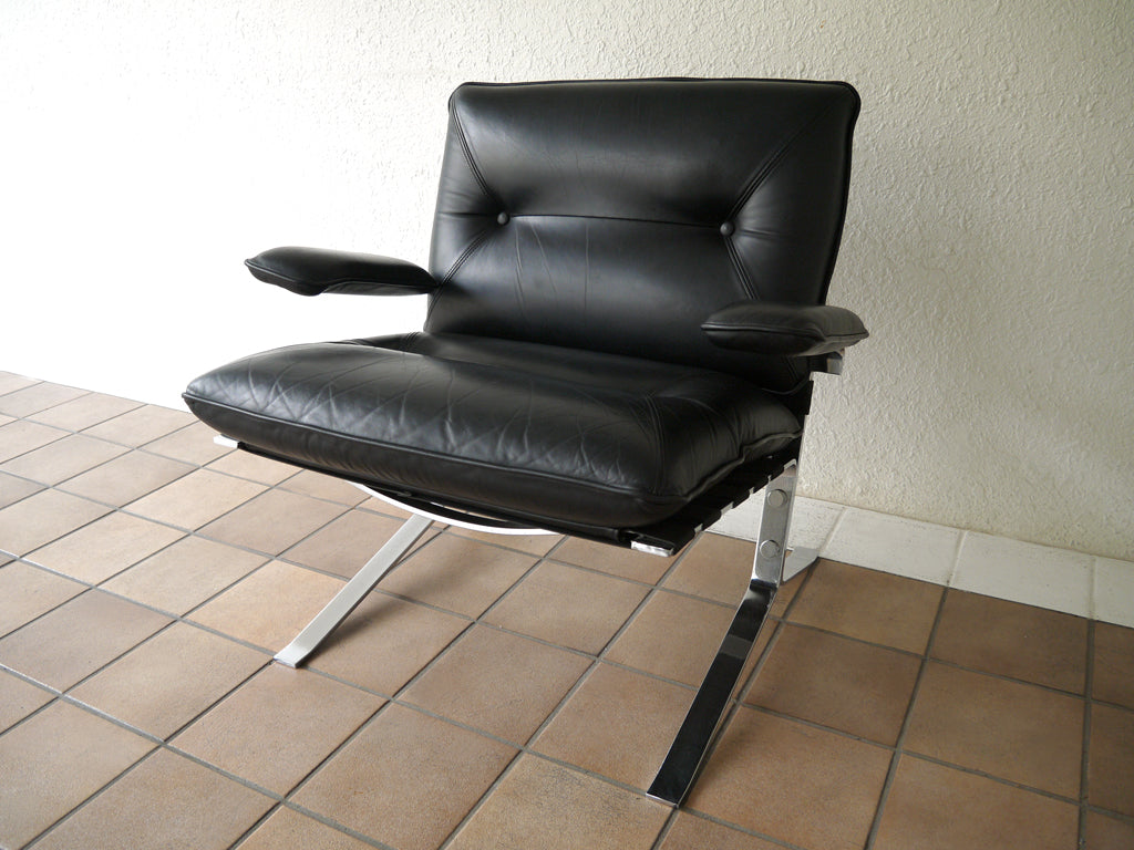 エアボーン・インターナショナル airborne フランス モビリア mobilia 取扱 ラウンジチェア ジョーカー JOKER 70-80's ビンテージ 総本革 ブラック オリヴィエ・ムルグ Olivier Mourgue '61 デザイン 名作 状態良好 2001年宇宙の旅 新着商品 買い取りしました。