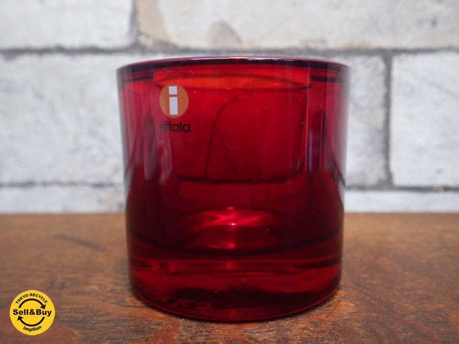 イッタラ iittala マリメッコ marimekko KIVI キャンドルホルダー 廃番 レッド  祖師ヶ谷大蔵店　新着  中古品 買い取りしました。 出張買取もお任せ下さい。