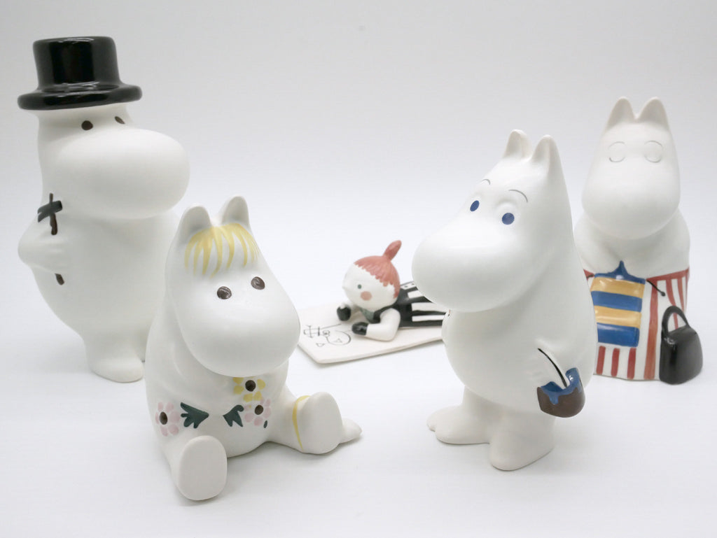 アラビア ARABIA ムーミン MOOMIN フィギュア 5種 トーベ・ヤンソン TOVE JANSSON 2010-12年 廃番品 北欧雑貨 中古品 買い取りしました。