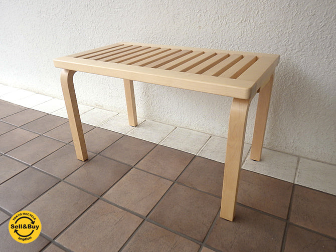 アルテック artek アルヴァアアルト Alvar Aalto ベンチ 153B バーチ ナチュラル W725 北欧家具 フィンランド 買い取りしました。用賀店 出張買取もお任せ下さい。