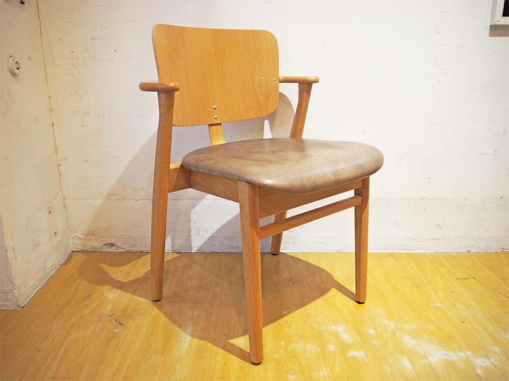 アルテック artek ドムスチェア Domus Chair ルクソールグレー オーク材 革張り フィンチェア イルマリ・タピオヴァーラ フィンランド scope別注品 限定 中古品 買い取りしました。