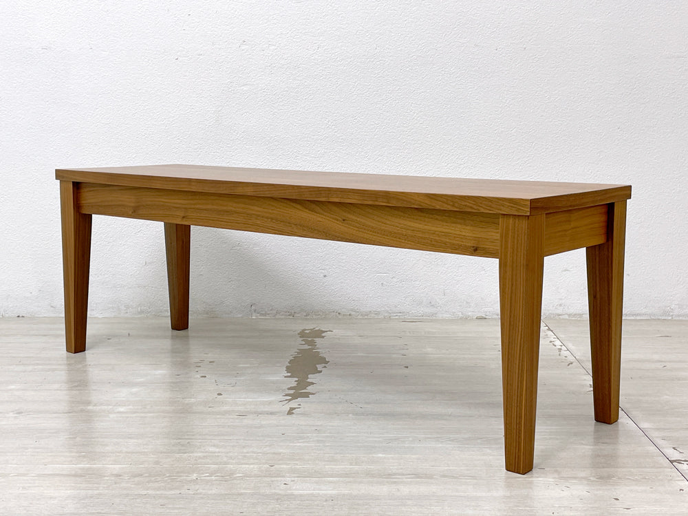 アクタス ACTUS エフビー FB ベンチ ダイニングベンチ ウォールナット 幅120cm セミオーダー モダンデザイン 定価55,000円 中古品 買い取りしました。