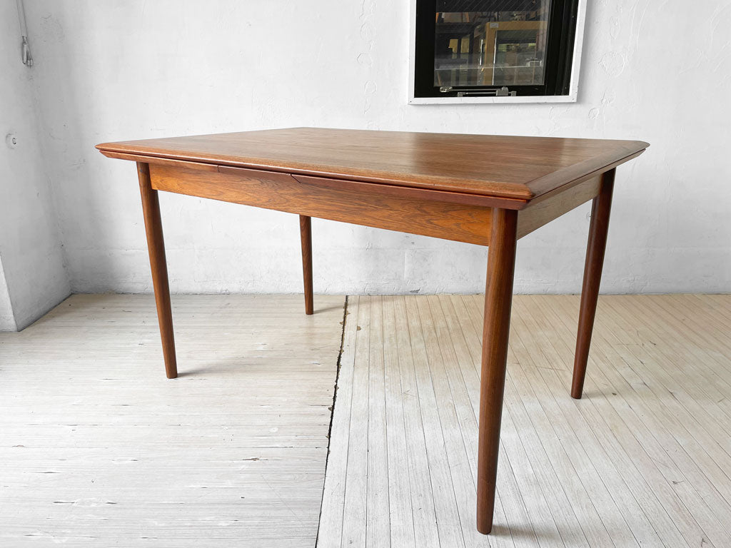 デンマークビンテージ Danish Vintage エクステンション EX ダイニングテーブル チーク材 伸長式 北欧家具 中古品 買い取りしました。